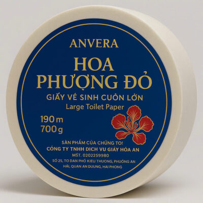 Giấy vệ sinh cuộn lớn 700g 190m