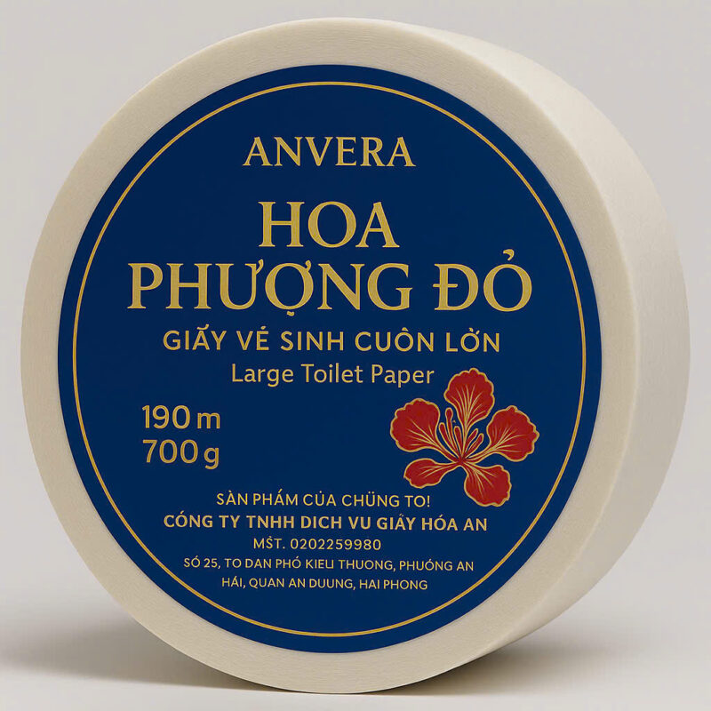 Giấy vệ sinh cuộn lớn 700g 190m