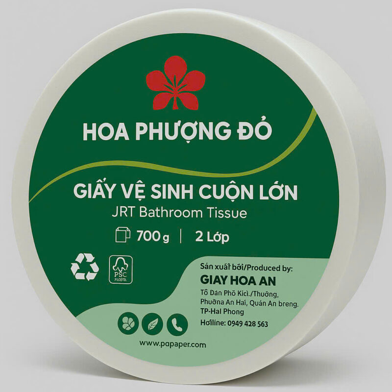 Giấy vệ sinh cuộn lớn 700g 2 lớp