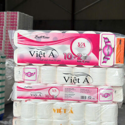 Giấy vệ sinh cuộn nhỏ Việt Á 10 cuộn 2 lớp