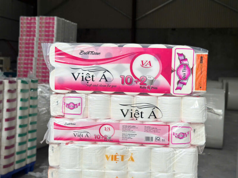 Giấy vệ sinh cuộn nhỏ Việt Á 10 cuộn 2 lớp