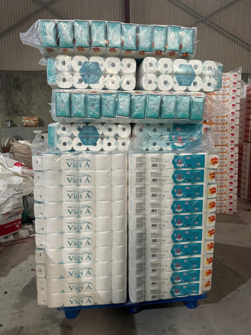 Giấy vệ sinh cuộn nhỏ Việt Á 12 cuộn 4 lớp